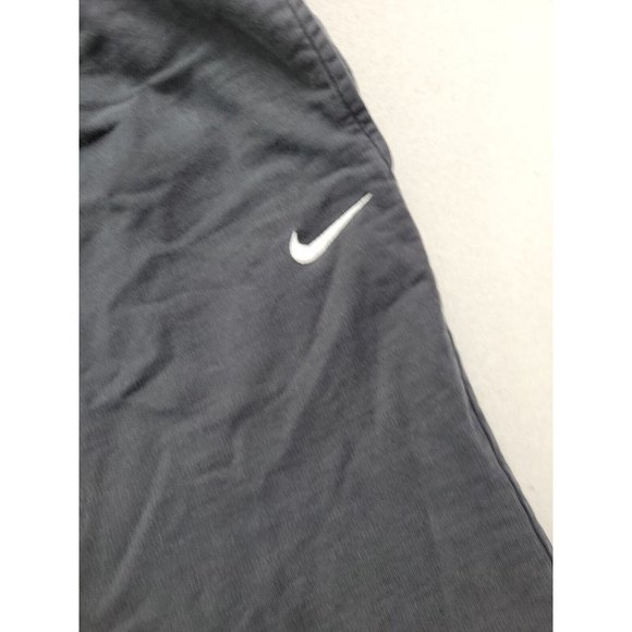 Nike Men XXL Black Sweat Short Elastic Waist Swoosh Pockets Lounge 10" - Picture 5 of 11